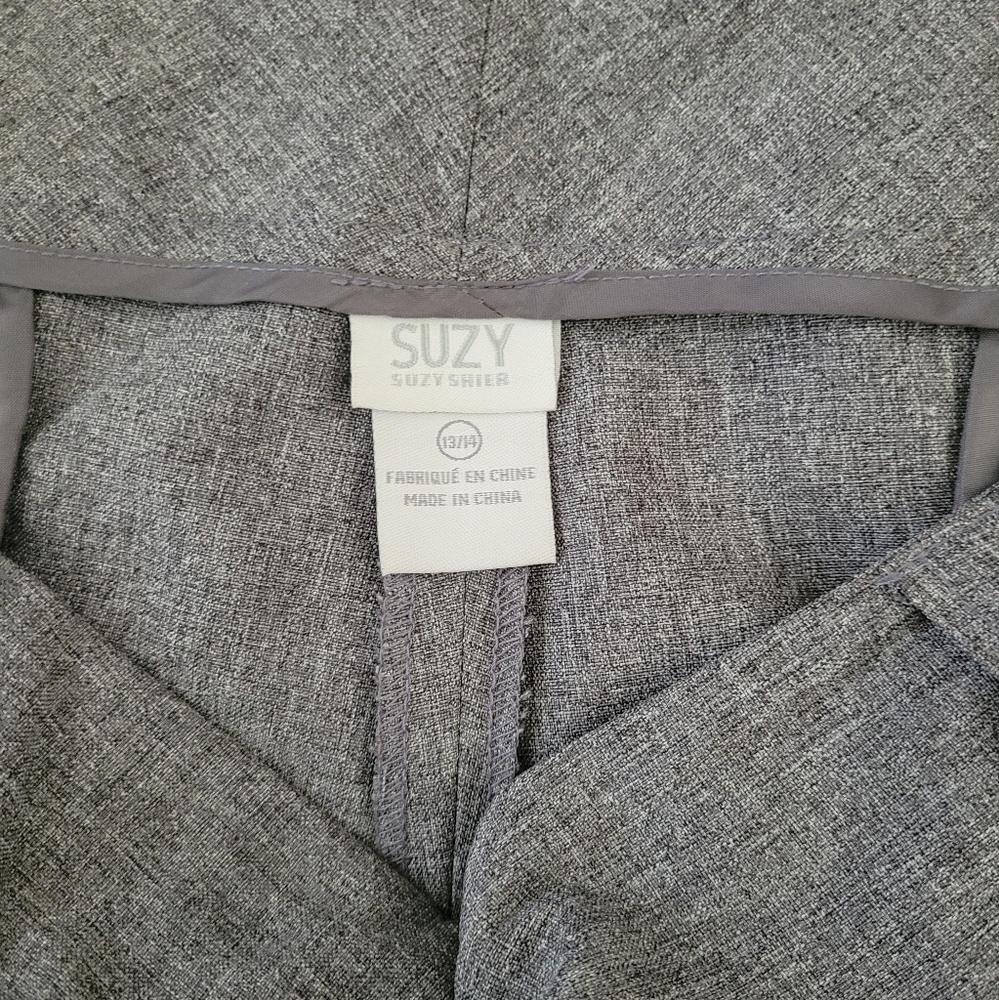 Suzy Shier 13/14 Grey Flare Dress Pants - Picture 10 of 11